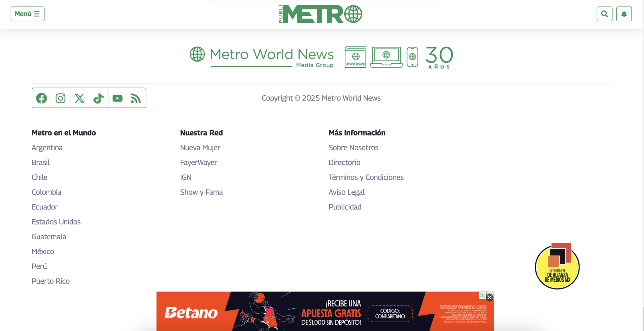 Homepage [publimetroweb.com]